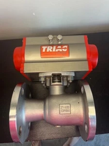 A-T Controls 2" F91-F1 Ball Control Valve Triac 2R80DA Actuator 150# Flanged - Picture 1 of 8