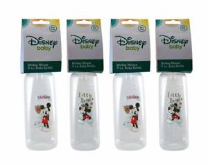 Disney Baby Mickey Mouse (Blue/Red) 9oz Baby Bottles, BPA-Free 4 count.