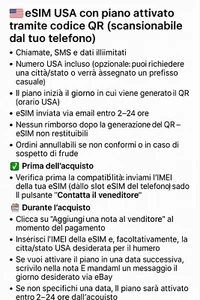 eSIM USA con SMS, chiamate ilimitati + 35Gb data LTE/5G – 1 mese, codice QR email - Zdjęcie 1 z 1