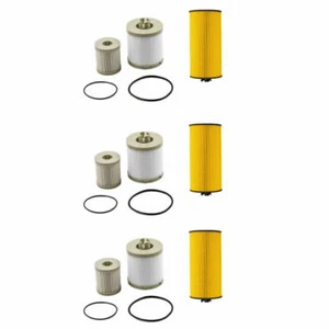 3 Packs For 03-07 Ford 6.0L Powerstroke Diesel Oil Fuel Filter Kit FD4616 FL2016 - Picture 1 of 8