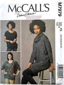 McCall's M7979 Misses Knit Top's and Tunics Sizes: 16 - 24 - Picture 1 of 2