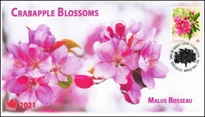 CA21-016, 2021, Crabapple Blossoms, First Day of Issue, Pictorial Postmark, - Picture 1 of 1