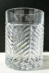 Ralph Lauren Herringbone Crystal Glass Whiskey Double Old Fashioned Tumbler RLL - Picture 1 of 2