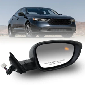 8Pin Side Mirror For 2023 2024 2025 Honda Accord Right W/Blind Spot Signal Light - Picture 1 of 18