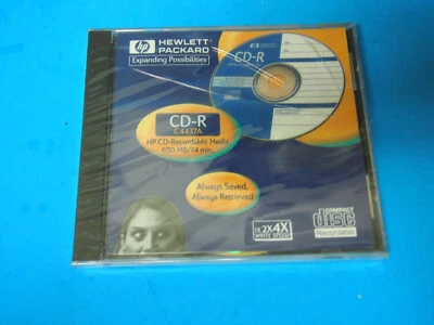 Hewlett Packard CD-R Recordable Rewriteable 650 MB 74 min Data New  - Image 1 of 2