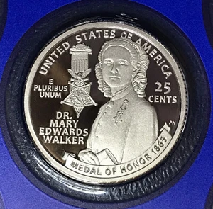 2024 S Mary Edwards Walker Mujer Americana Cuarto de Como Nuevo Juego de Prueba - Imagen 1 de 2