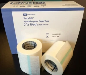 Cinta de papel Covidien Kendall piel de licitación - 2" x 10 yardas - 2 o 4 rollos - Imagen 1 de 1