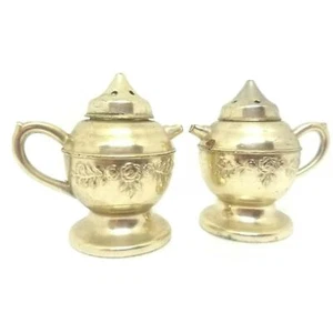 Tetera vintage Japón salero y pimentero teteras florales en relieve S&P elegante - Imagen 1 de 12