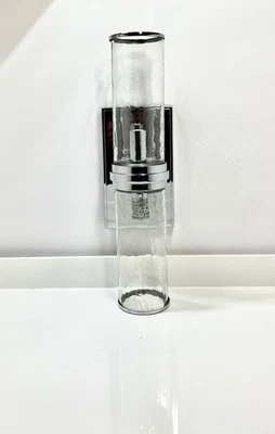 Aplique Pottery Barn Frey Doble Vidrio Martillado (2) Cromo Nuevo Reg $229 Foto 1 de 4