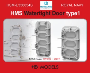 HS Model Royal Navy Watertight Door Type 1 Scale 1/350 64pcs HSM-E350034S - Bild 1 von 2