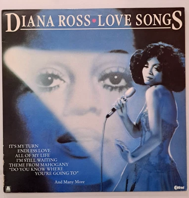 Diana Ross-Love Songs-12" Vinyl LP-UK release 1982-CBS Pressing edition-NE 1200 - Image 1 of 4