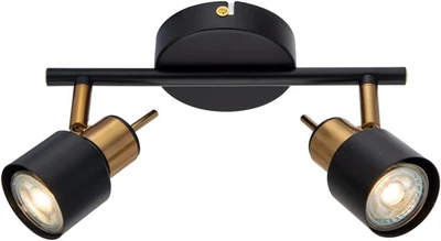 Lampada Da Parete per 2 Lampadine LED – Applique Da Interno per Cucina – Faretti - Immagine 1 di 4