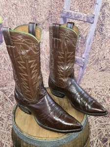 Hermosas botas vaqueras occidentales para hombre históricas hechas a mano Nocona 1962 Pee Wee 9,5 D - Imagen 1 de 16