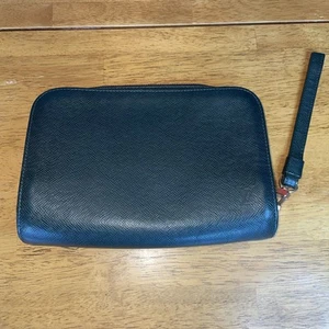 Louis Vuitton Baikal Clutch Ardoise Black Taiga Leather AB Condition - Picture 1 of 9