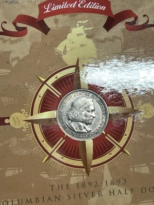 The  U.S. COMMEMORATIVE GALLERY  1892-1893COLUMBIAN SILVER HALF DOLLAR - Image 1 of 4