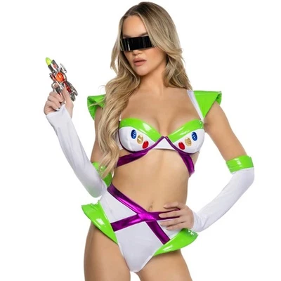 Disfraz Lightyear Vixen Top Corto Almohadillas Pantalones Cortos Buzz Traje Espacial 6554 Foto 1 de 4