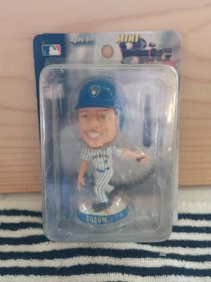 迷你 Big Heads 摇头公仔 Milwaukee Brewers Ryan Braun #8 Forever 收藏品  — 第 1/4 张图片