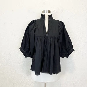 Never A Wallflower Top High Neck Schwarz Small S Boho - Bild 1 von 6