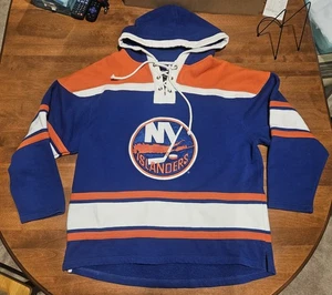 New York Islanders Hoodie Herren XL blau orange NHL Old Time Sport Hockey - Bild 1 von 4