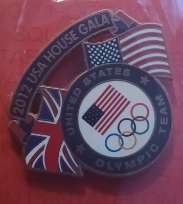 London Olympic Pin 2012 USA House Gala Pin London 2012 Olympic Team USA Pin Rare - Image 1 of 3