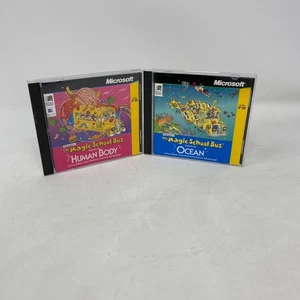 (2) Scholastic's The Magic School Bus Explores the Human Body & Ocean  - PC - Picture 1 of 4