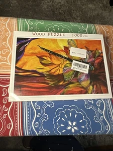 DRAGONFLY 1000 Piece Wood Puzzle NEW SEALED IN BOX - Picture 1 of 4