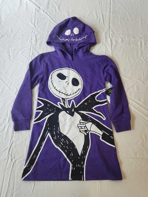 Pesadilla antes de Navidad Camisa Vestido Niña Halloween Sudadera con Capucha (M) 7/8 NUEVO Foto 1 de 4