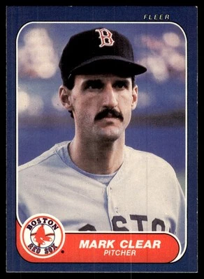 1986 Fleer Mark Clear Boston Red Sox #344 - Image 1 of 2