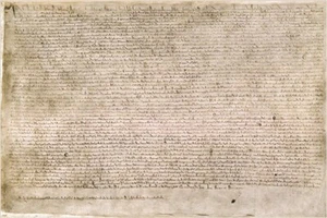 CLASSIC historic document poster THE MAGNA CARTA hand written 20x30 RARE - Picture 1 of 1