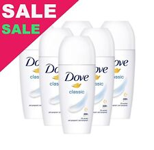 Dove Classic Deodorant Antiperspirant Roll-On For Women 6 pcs