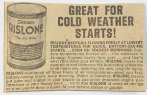 Vintage 1965 Print Ad Shaler Rislone Oil Alloy Additive Car Automobile - Picture 1 of 2