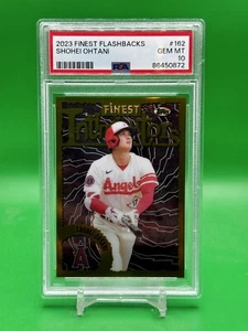 2023 Topps Finest Flashbacks Shohei Ohtani Intimidators #162 Gold PSA 10 (rare) - Bild 1 von 2