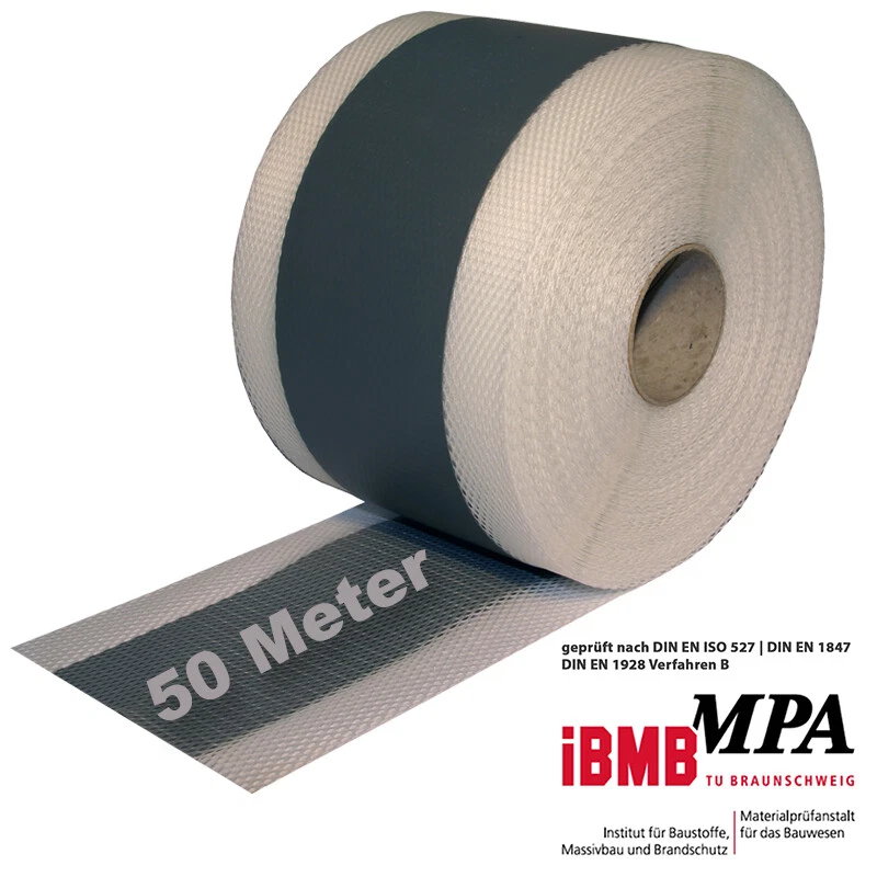 BEHA 21017-50 Standard Dichtband - Gewebearmiert, 50m Rolle