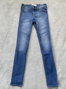 Abercrombie Kids Girls Super Skinny Jeggings Medium Wash Sz 14 Slim - Picture 1 of 8