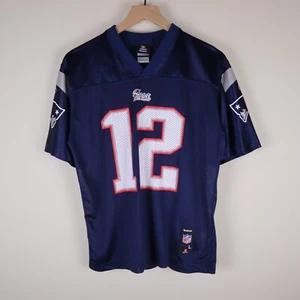 Tom Brady New England Patriots NFL Reebok Jersey Youth Large 19x25.5 - Picture 1 of 20