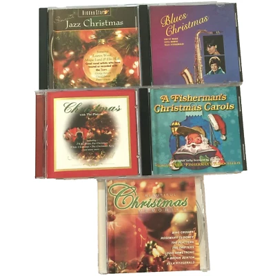 5 CHRISTMAS BLUES JAZZ CD PLATTERS ELLA RAWLS BASSIE BING CLOONEY ARMSTRONG LOT - Image 1 of 4