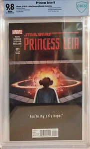 Princess Leia #1 CBCS 9.8 John Cassaday Retailer Incentive - Picture 1 of 2