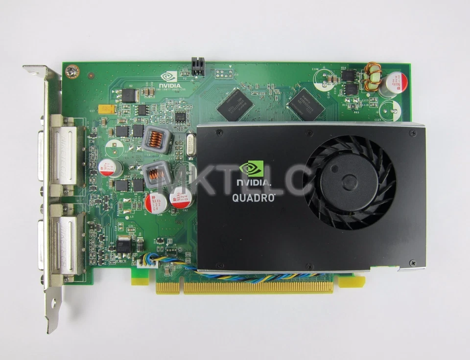 Lenovo Nvidia Quadro FX380 256MB Dual DVI PCI-e Video Card 71Y6863 - Image 1 of 3
