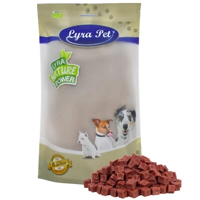 1 kg Pferdefleisch Würfel Hundesnack fettarm Training Kauspaß Hunde Lyra Pet® - Bild 1 von 4