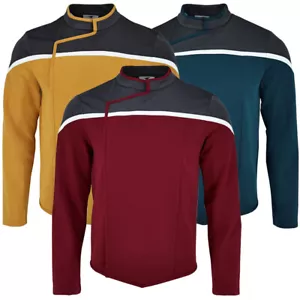 Seltsame neue Welten Unterdecks rot blau gold Hemden Sternenflotte Uniformen Kostüme - Bild 1 von 15