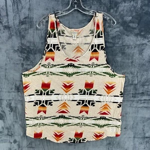 Denim Supply Ralph Lauren Tank Womens XL Aztec Print Tribal Southwest Cotton - Picture 1 of 10