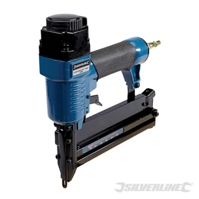 SILVERLINE AIR NAILER & STAPLER 50MM UPHOLSTERY TACKER TOOL HEAVY DUTY 633524 - image 1 of 3