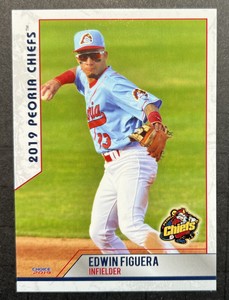 2019 Edwin Figuera Minor League Rookie RC Cardinals Peoria Chiefs