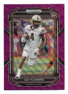 Selecciones del draft Panini Prizm 2023 #143 Zay Flowers Purple Wave Rookie Ravens radiocontrol - Imagen 1 de 2