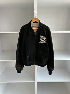Chaqueta de bombardero de cuero Chevignon Airport Club de colección - Imagen 1 de 13