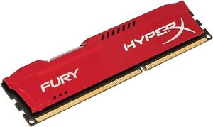 HyperX FuryRAM PC3-10600 DDR3 1333MHZ 4GB (1x4GB) HX313C9FR/4 Red