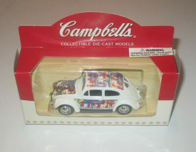 Campbell's Soup 1952 VW Beetle Collectible Die Cast Model Car Andy Warhol Lledo - Image 1 of 3