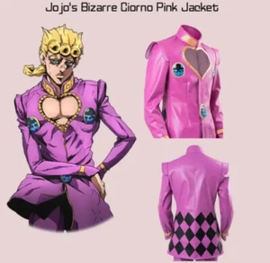 Men's Giorno Giobana Cosplay Costume Jojo’s Bizarre Jacket Halloween Large - Picture 1 of 10