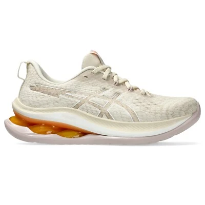 Tênis de corrida feminino ASICS Gel-Kinsei Max, aveia/branco - Imagem 1 de 3