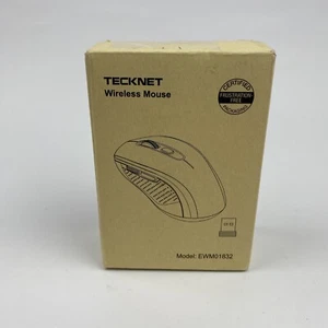 TECKNET Wireless Mouse 6 Buttons Model# EWM01832 Black - Picture 1 of 10